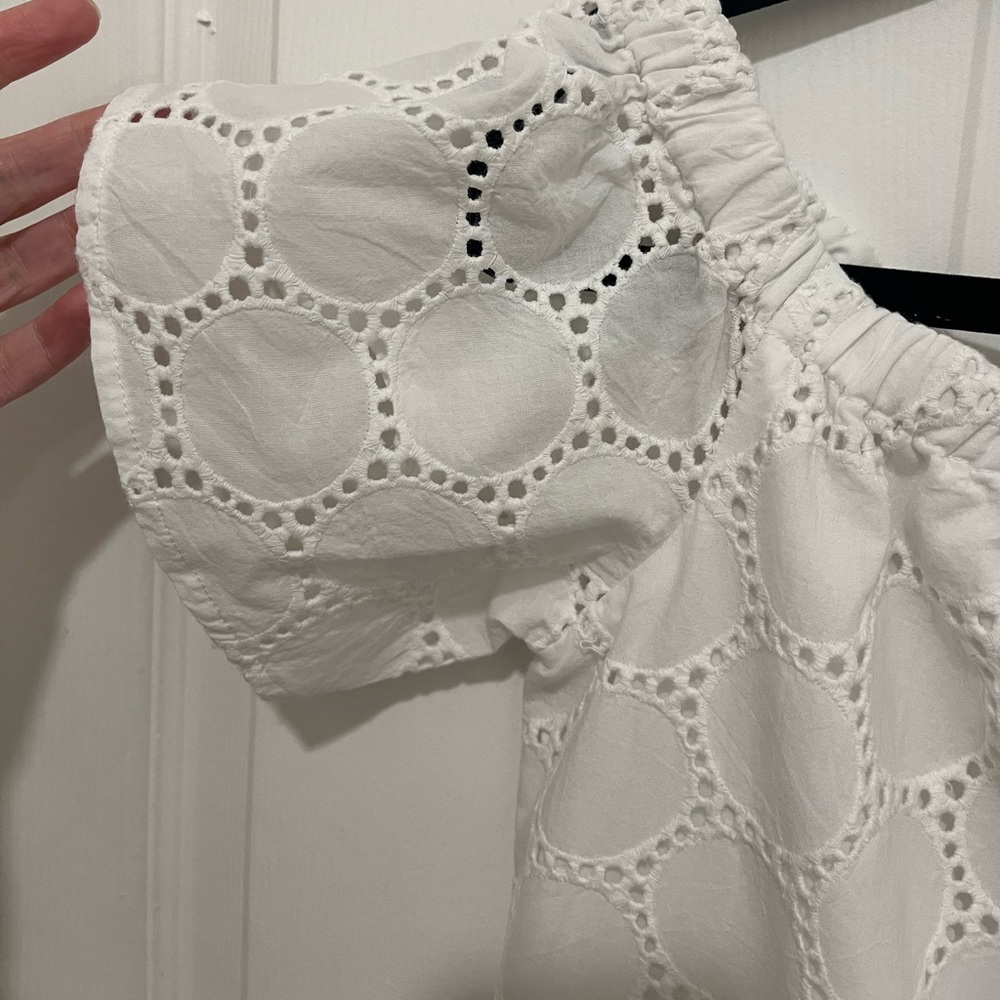 SAIL TO SABLE Dot Eyelet Dress Size M - Picture 5 of 11